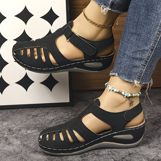 Women's Closed-Toe Wedge Sandals