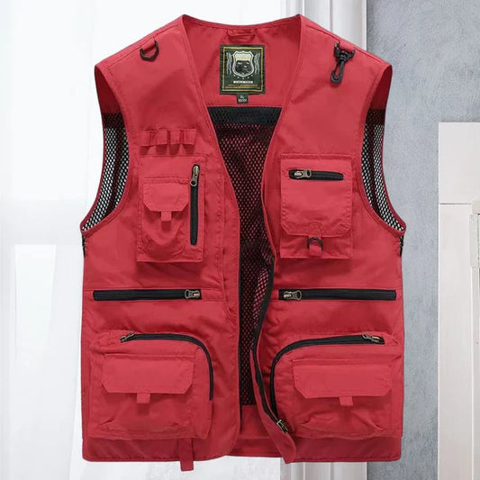 Men’s Lightweight Breathable Multi-Pocket Utility Vest