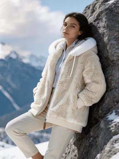 Women’s Hooded Zip-Up Coat