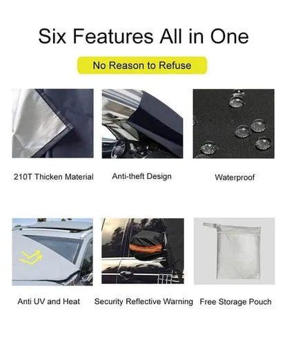 Car Windshield Cover with Side Mirror Panels
