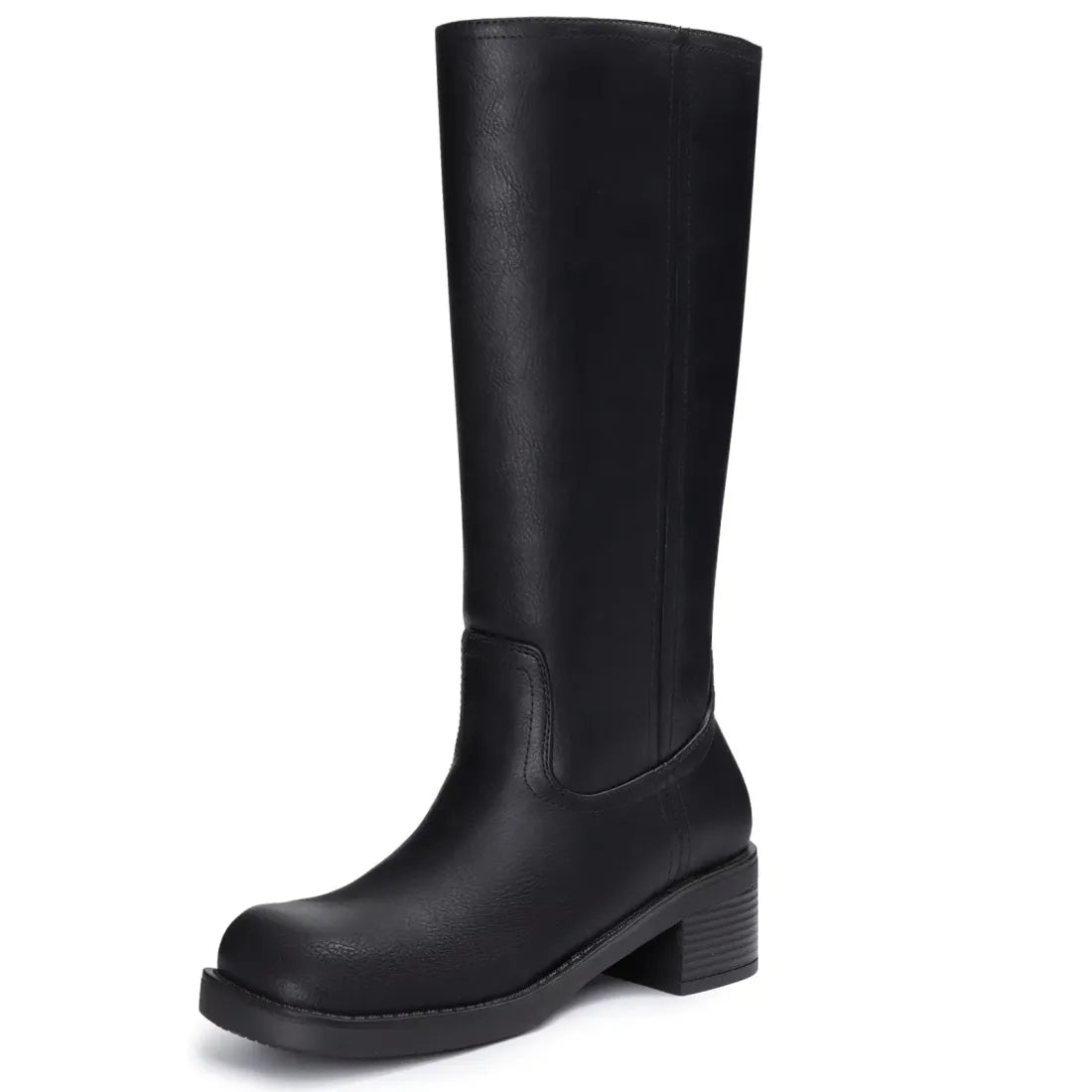 Women's Knee-High Block Heel Boots