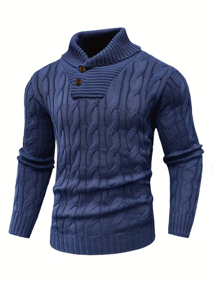 Men’s Ribbed Knit Business Sweater