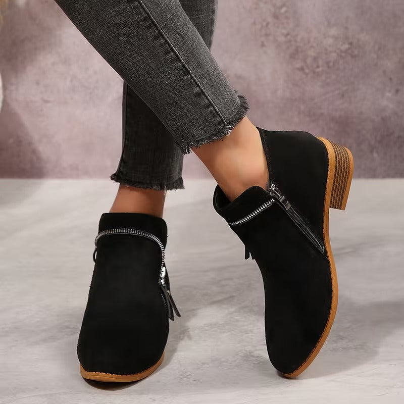 Women's Side-Zip Ankle Boots