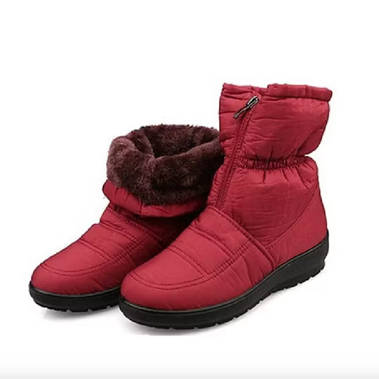 Women's Padded Ankle Boots with Side Zipper