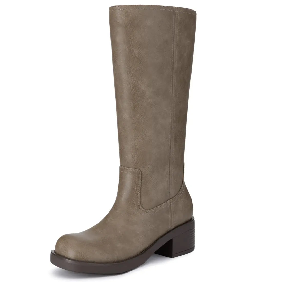 Women's Knee-High Block Heel Boots