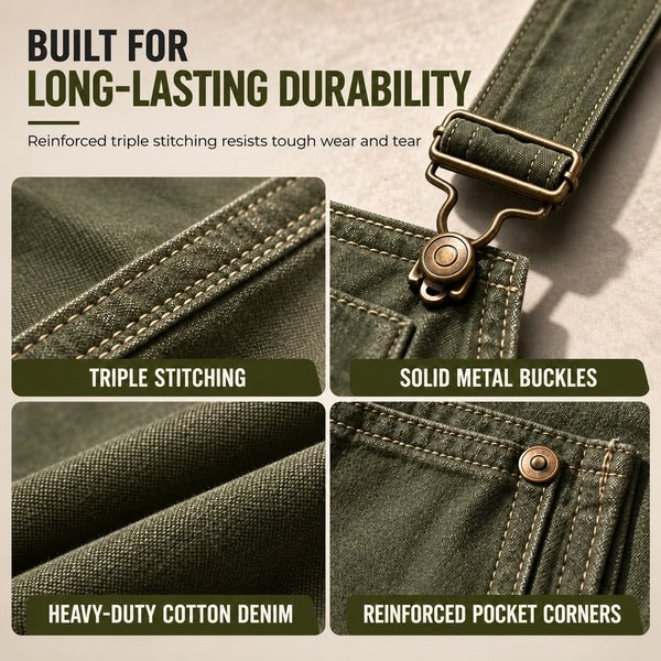 Men's Adjustable Bib Overalls