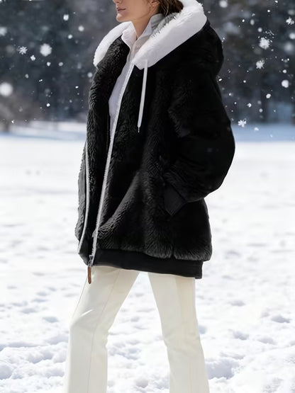 Women’s Hooded Zip-Up Coat
