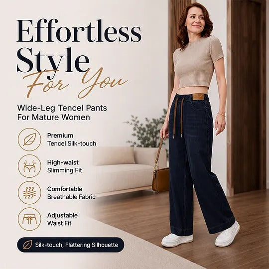 Women's Drawstring Wide Leg Pants