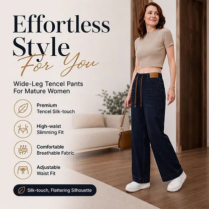 Women's Drawstring Wide Leg Pants