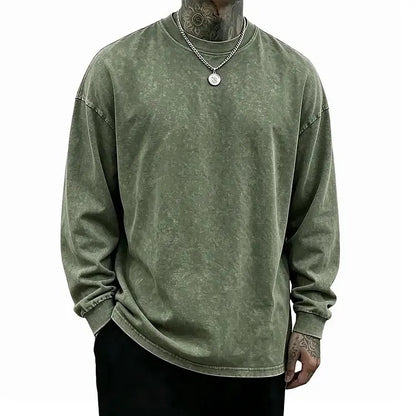 Men's Oversized Washed Casual Shirt
