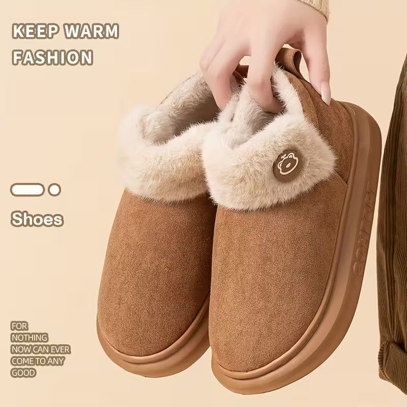 Women’s Winter Fleece Snow Slippers