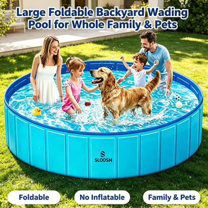 Large Foldable Non-Inflatable Wading Pool