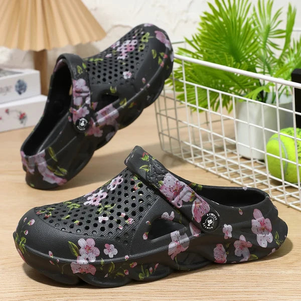 Women’s Floral Ventilated Garden Clogs