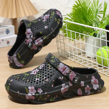 Women’s Floral Ventilated Garden Clogs