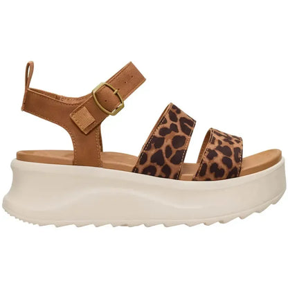 Women's Double-Strap Platform Buckle Sandals
