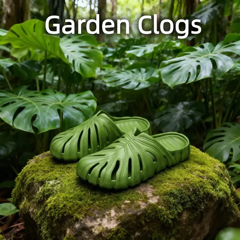 Unisex Leaf Vent Garden Clogs