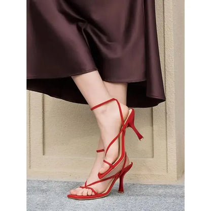 Women's Strappy Kitten Heel Sandals