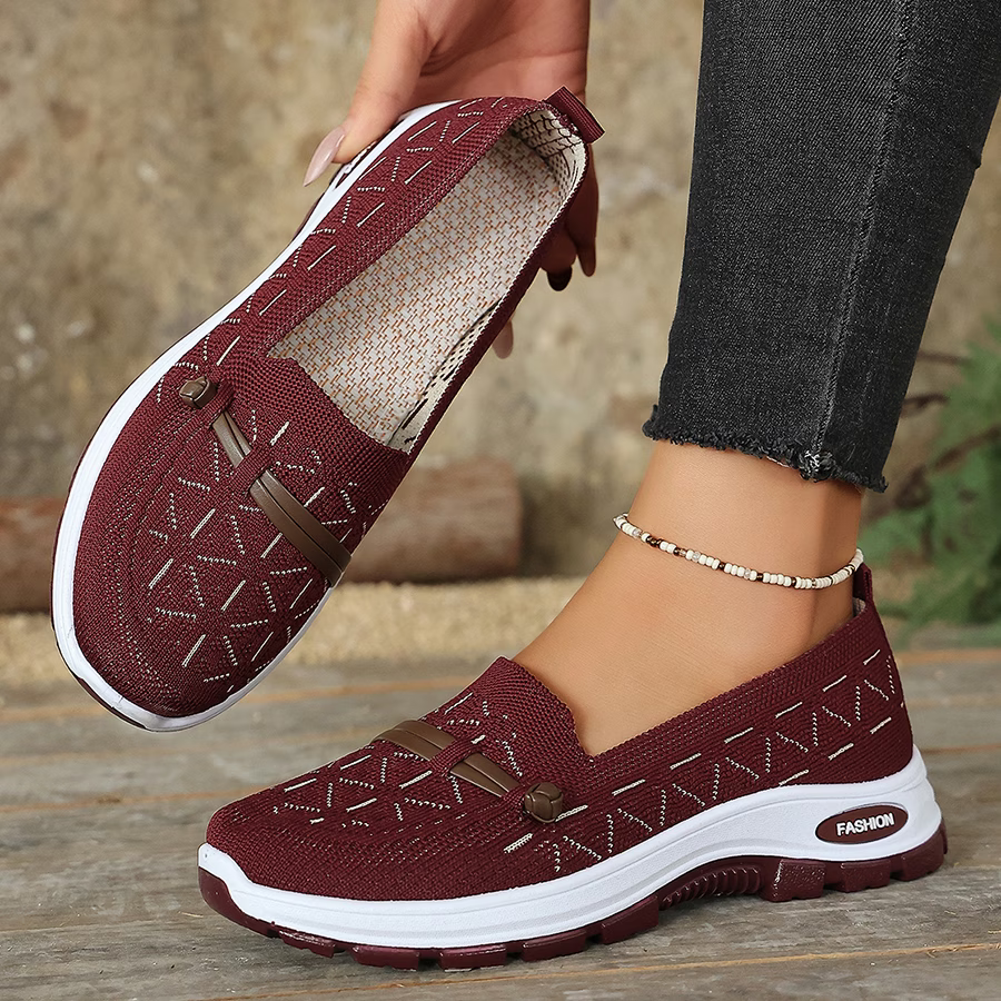 Breathable Slip-On Comfort Walking Shoes