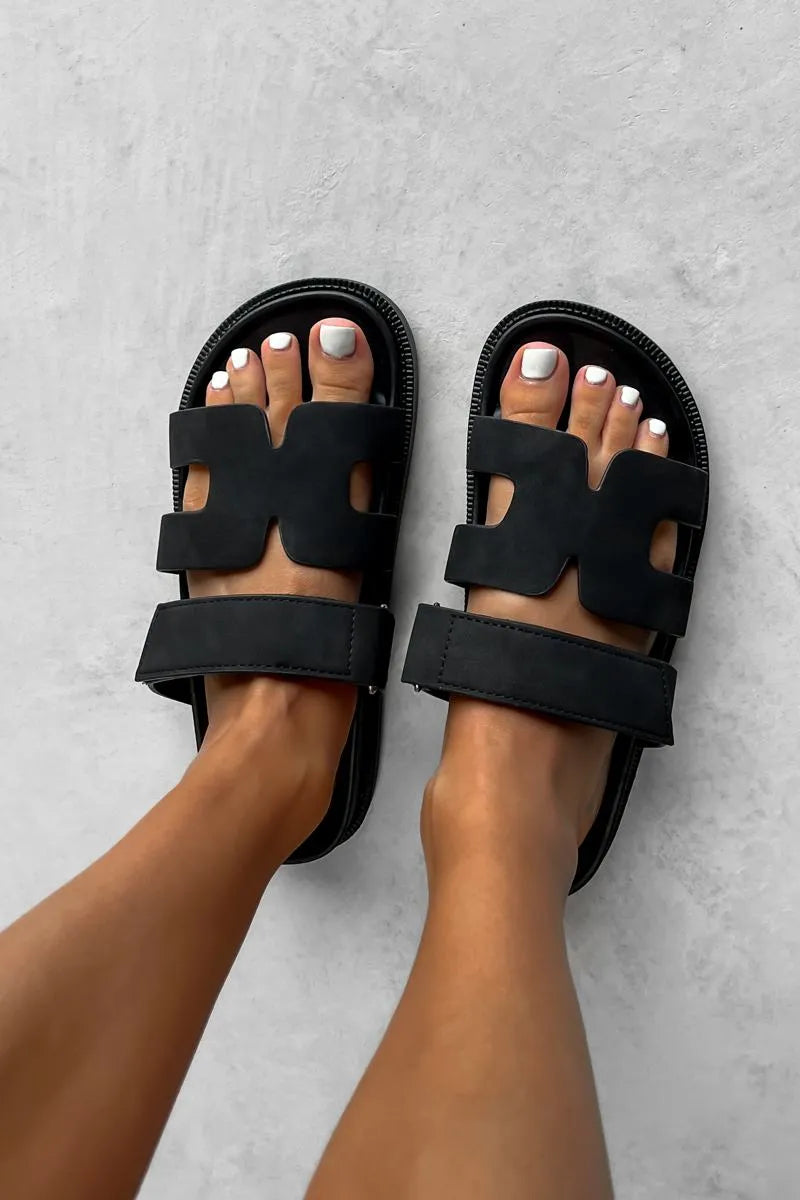 Women's Double Strap Slide Sandals