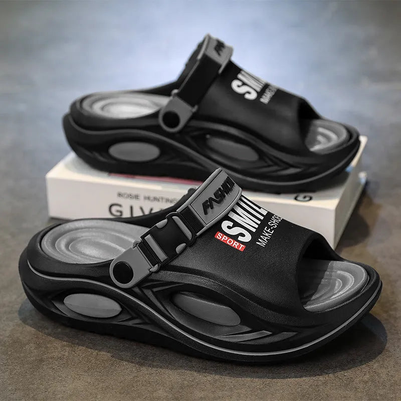 Men's Adjustable Strap Comfort Slide Sandals