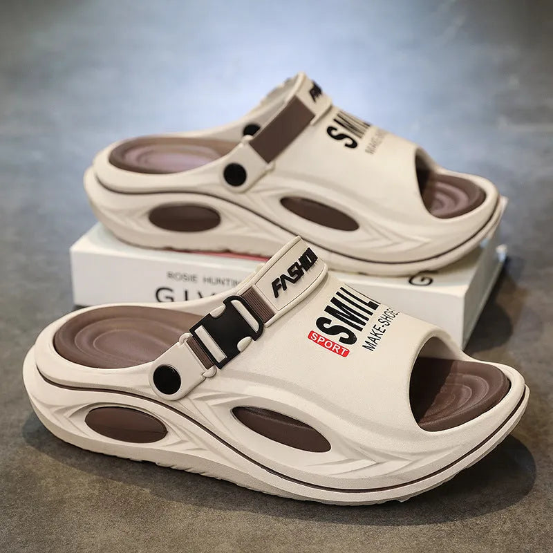 Men's Adjustable Strap Comfort Slide Sandals