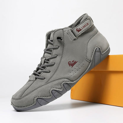 Men's High-Top Lace-Up Casual Sneakers