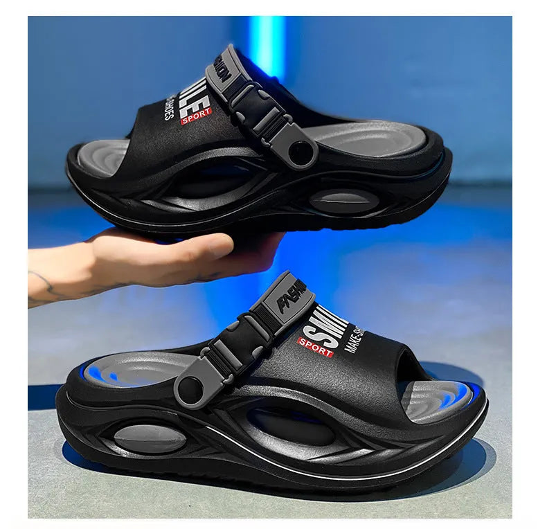 Men's Adjustable Strap Comfort Slide Sandals