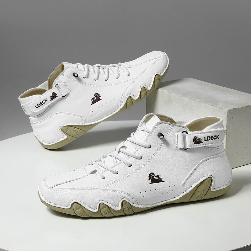 Men's High-Top Lace-Up Casual Sneakers