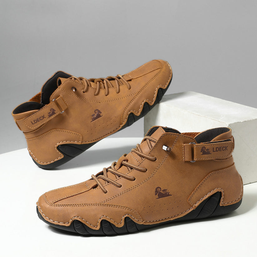 Men's High-Top Lace-Up Casual Sneakers
