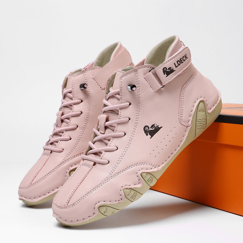 Men's High-Top Lace-Up Casual Sneakers