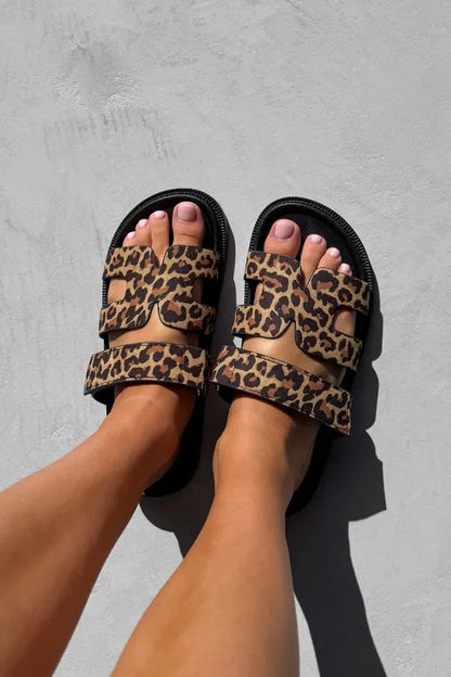 Women's Double Strap Slide Sandals