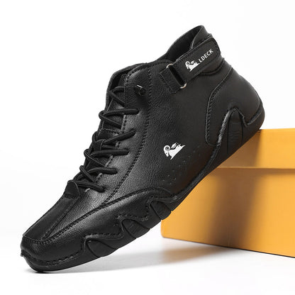 Men's High-Top Lace-Up Casual Sneakers