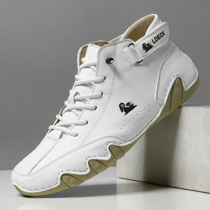 Men's High-Top Lace-Up Casual Sneakers