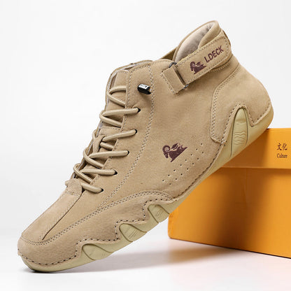 Men's High-Top Lace-Up Casual Sneakers
