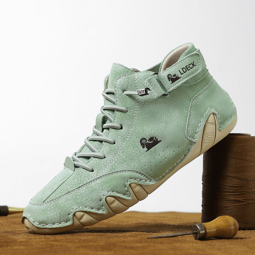 Men's High-Top Lace-Up Casual Sneakers