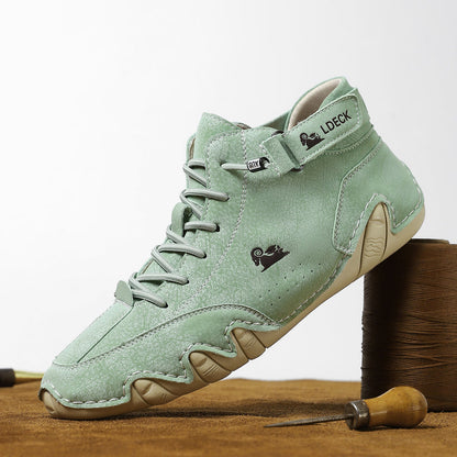 Men's High-Top Lace-Up Casual Sneakers