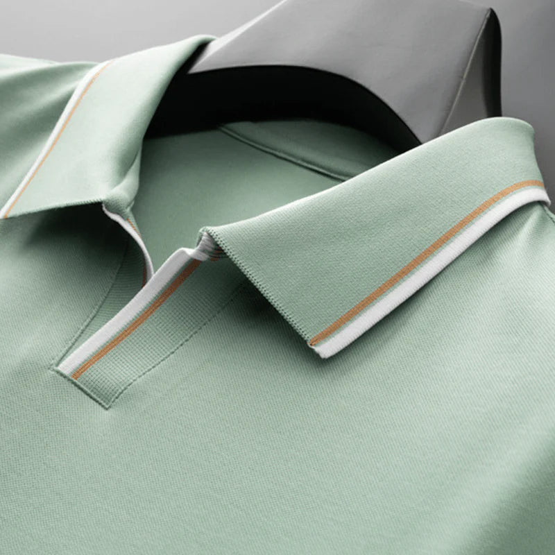 Men's Contrast-Trim Short-Sleeve Polo Shirt