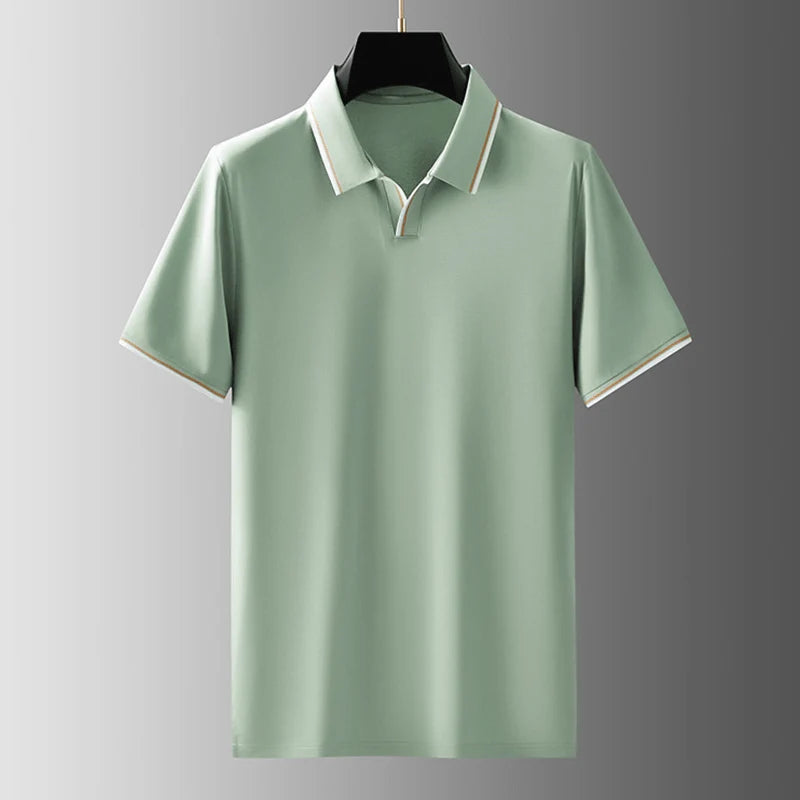 Men's Contrast-Trim Short-Sleeve Polo Shirt