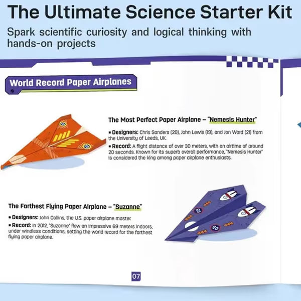 Kids' DIY Paper Airplane Folding Kit