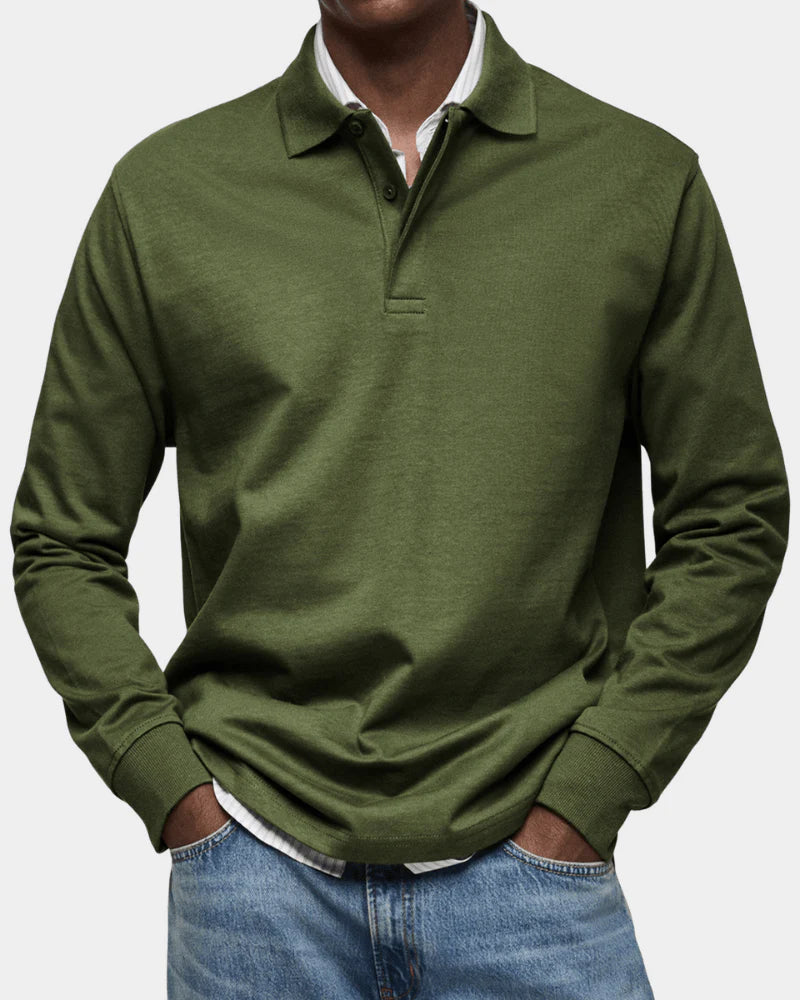 Men's Long-Sleeve Polo Shirt