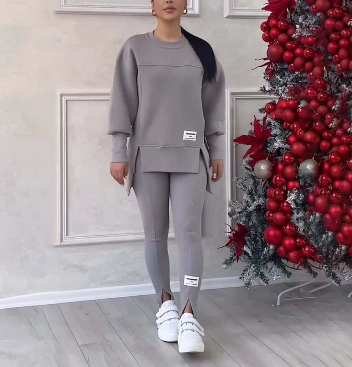 Women's casual sweatshirt and leggings set