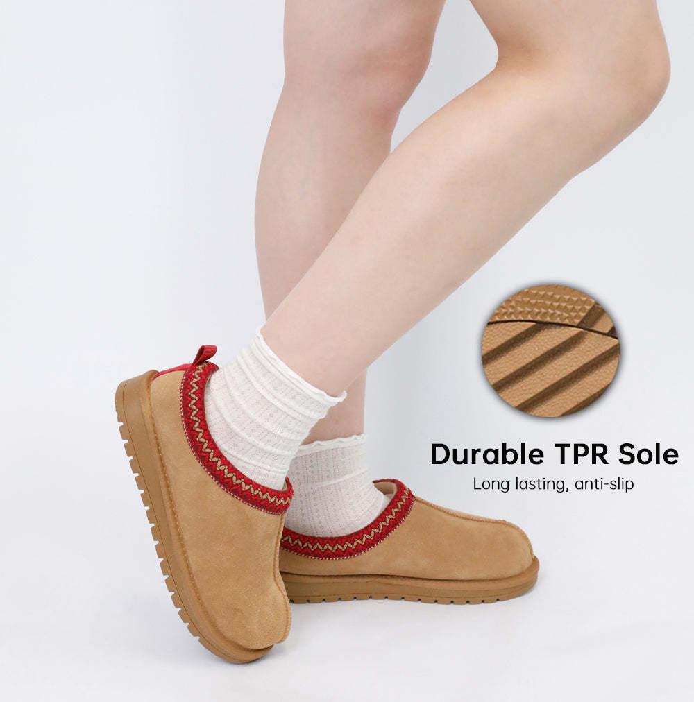 Women's Decorative Trim Slip-On Slippers
