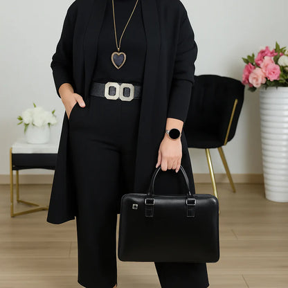 Women's Three-Piece Cardigan Lounge Set