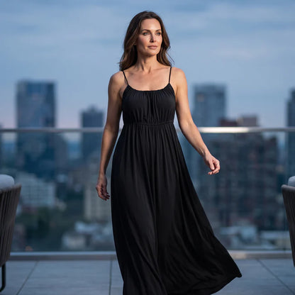 Backless Spaghetti Strap Maxi Dress