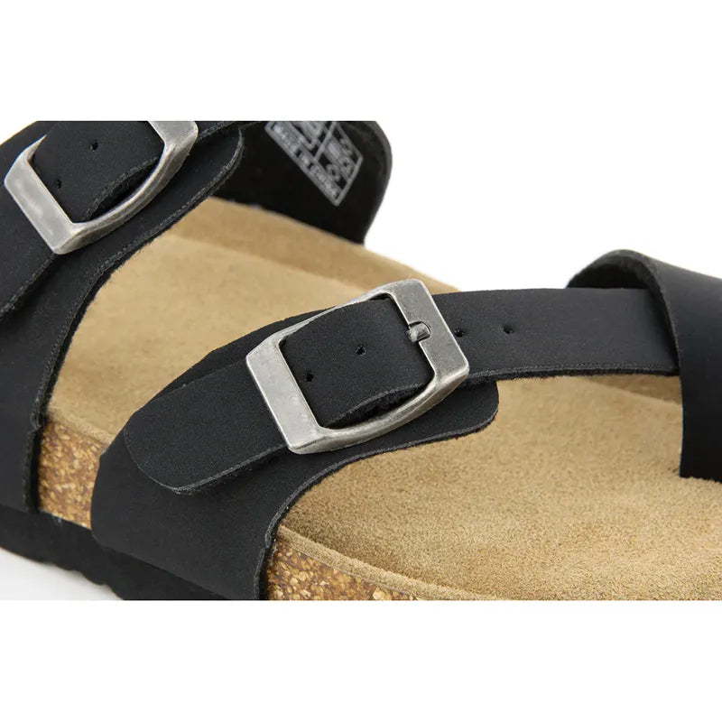 Women's Double Buckle Cork Footbed Sandals
