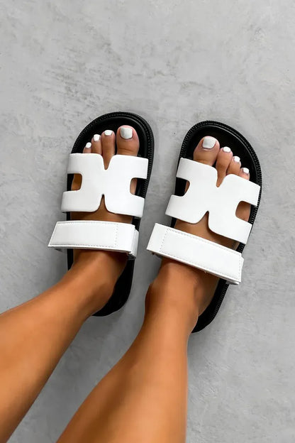 Women's Double Strap Slide Sandals