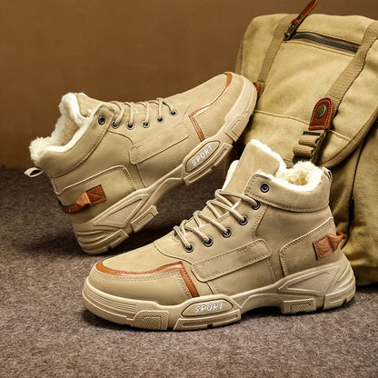 Men's Lace-Up High-Top Boots