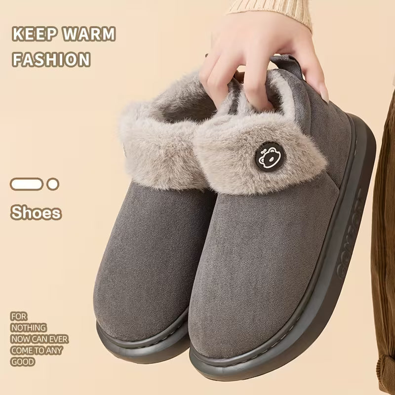 Women’s Winter Fleece Snow Slippers
