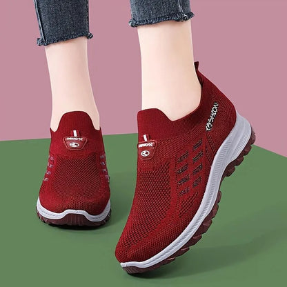 Women's Knit Slip-On Walking Sneakers