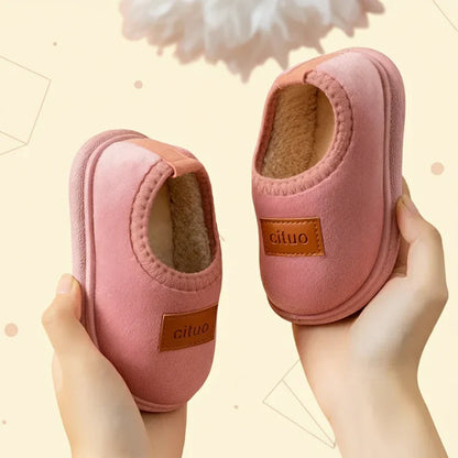 Children’s Cosy Plush-Lined Anti-Slip Winter House Booties